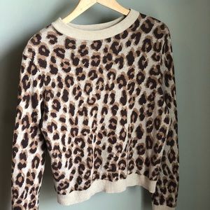 Leopard print sweater